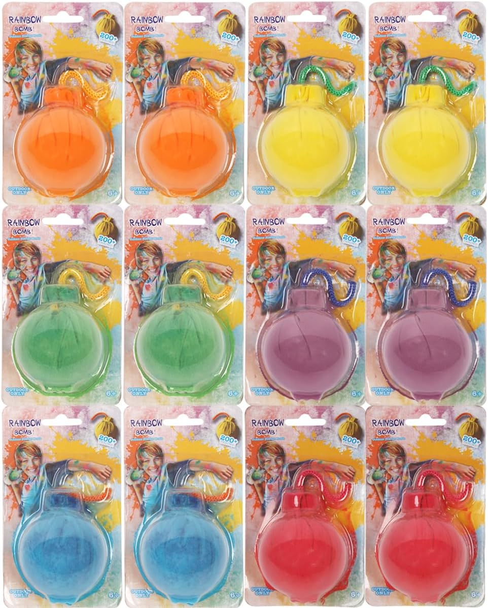 ARELUX Color Powder Balls-12 Packs Holi Powder Colors Chalk Balls,200+ Throws... - Picture 10 of 13