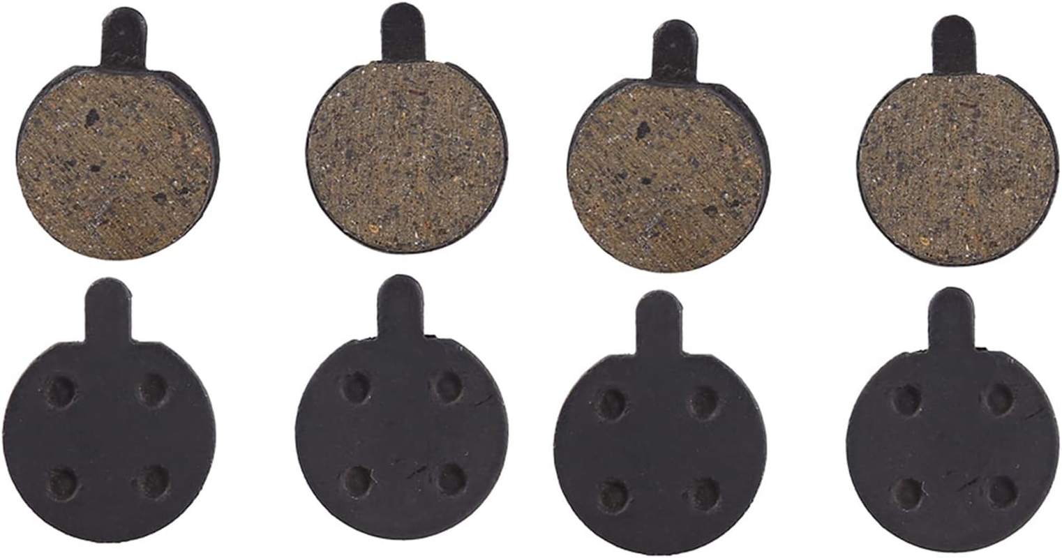 Brake Pads, 4 Pairs Black Resin Semimetal Disc Brake Pad for Mountain