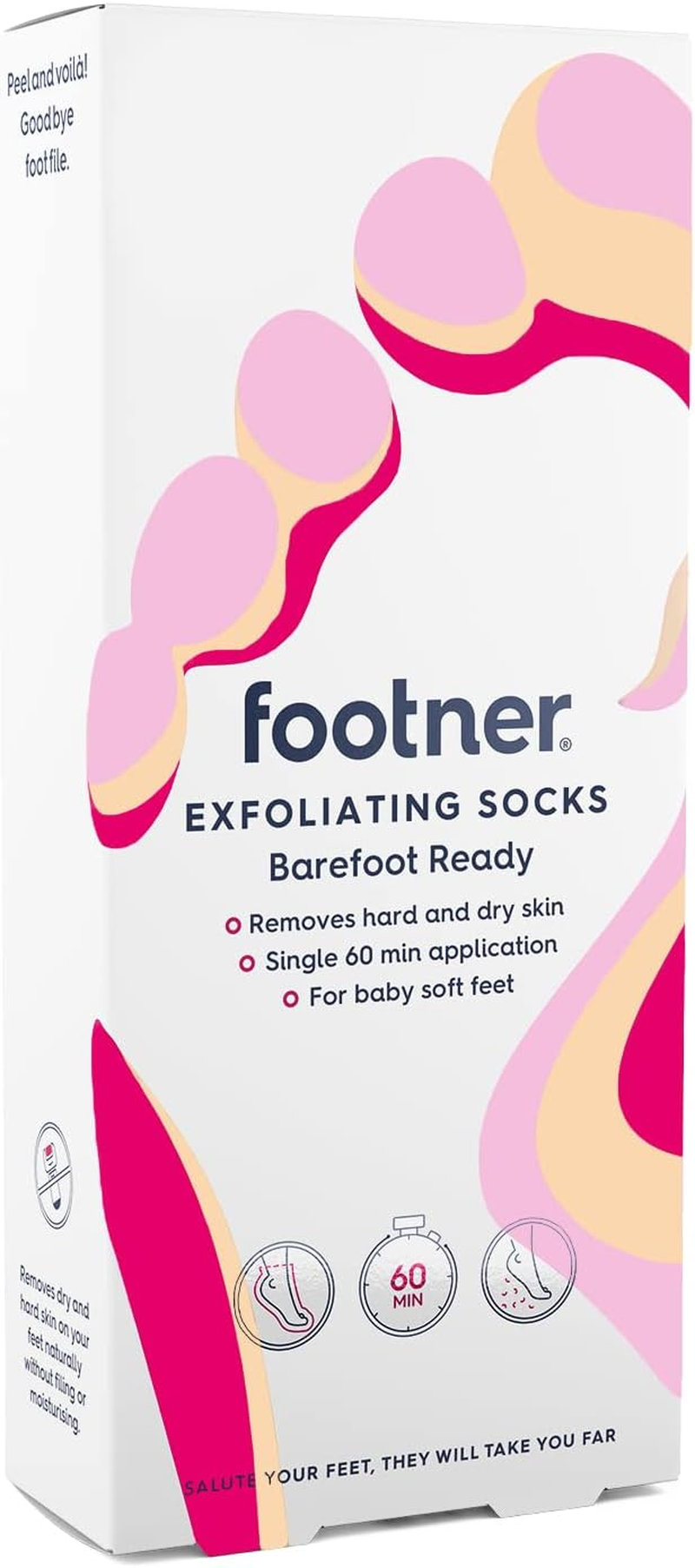 Footner Exfoliating Foot Mask Socks - Foot Peel Mask for Hard Skin 