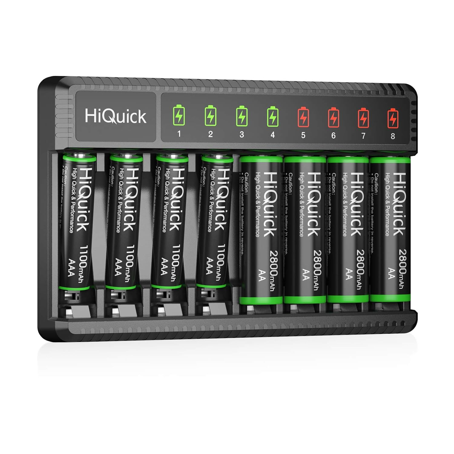 Paquete de 8 pilas AA AAA recargables con cargador de batería USB Fast Charging