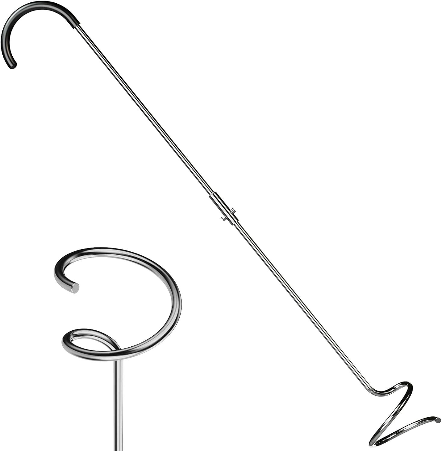 Compost Aerator Tool, Heavy Duty Spiral Compost Turner with Ergonomic Handle, Manual Soil Aeration Tool for Garden Compost Bin and Backyard Pile Mixing