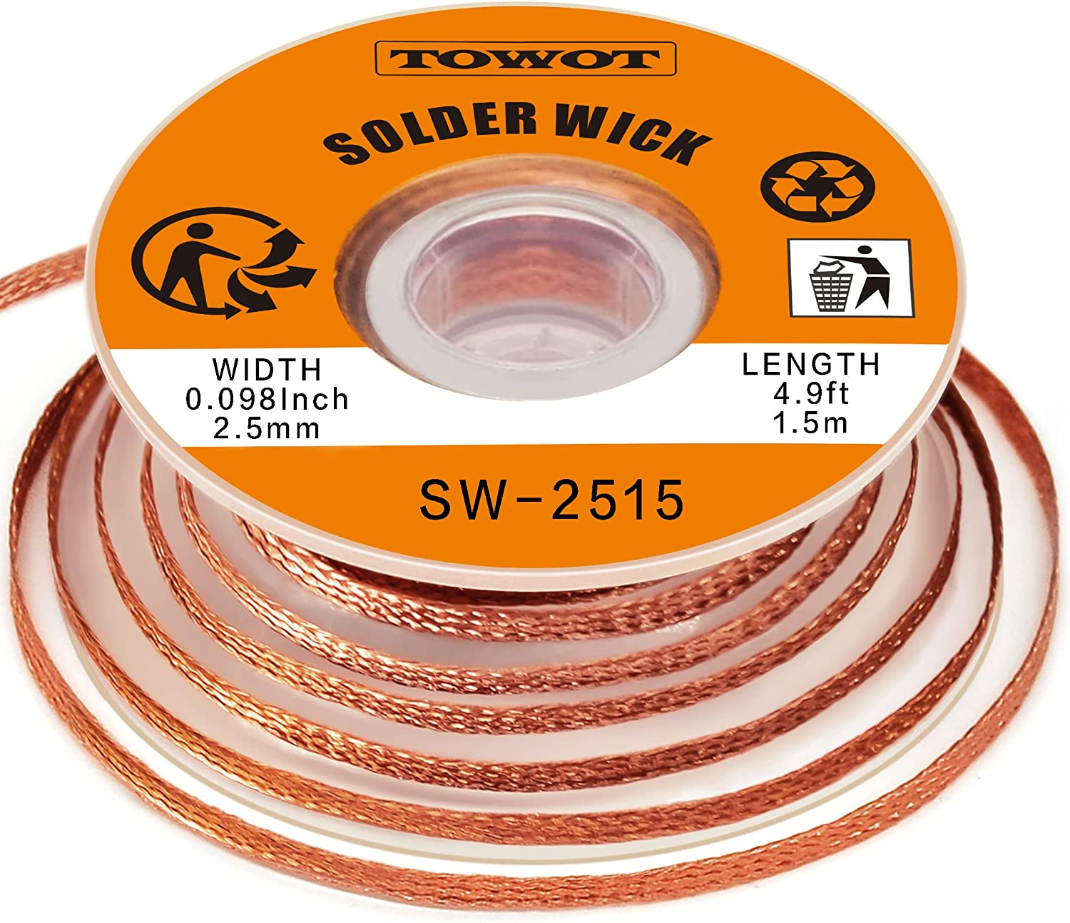 Solder Wick Braid with Flux No-Clean Electronic Desoldering Wick Braid R âââââ