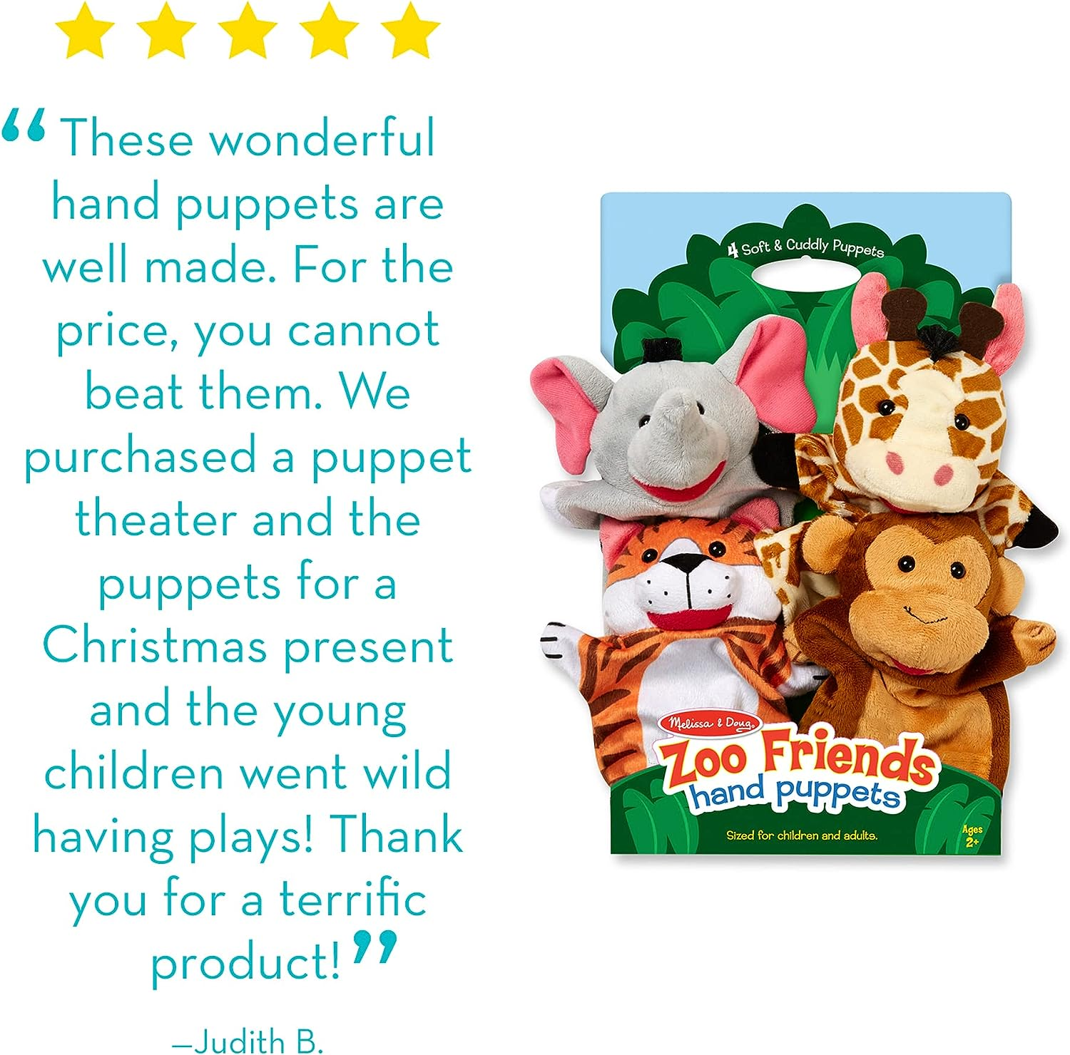 Melissa & Doug - Hand Puppets - Zoo Friends - Picture 6 of 13