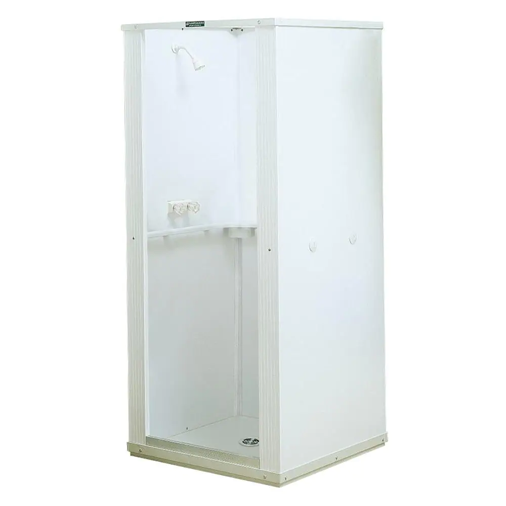 Walk Drain Shower Stall Standard Base White Base Bathroom Complete Kit Enclosure