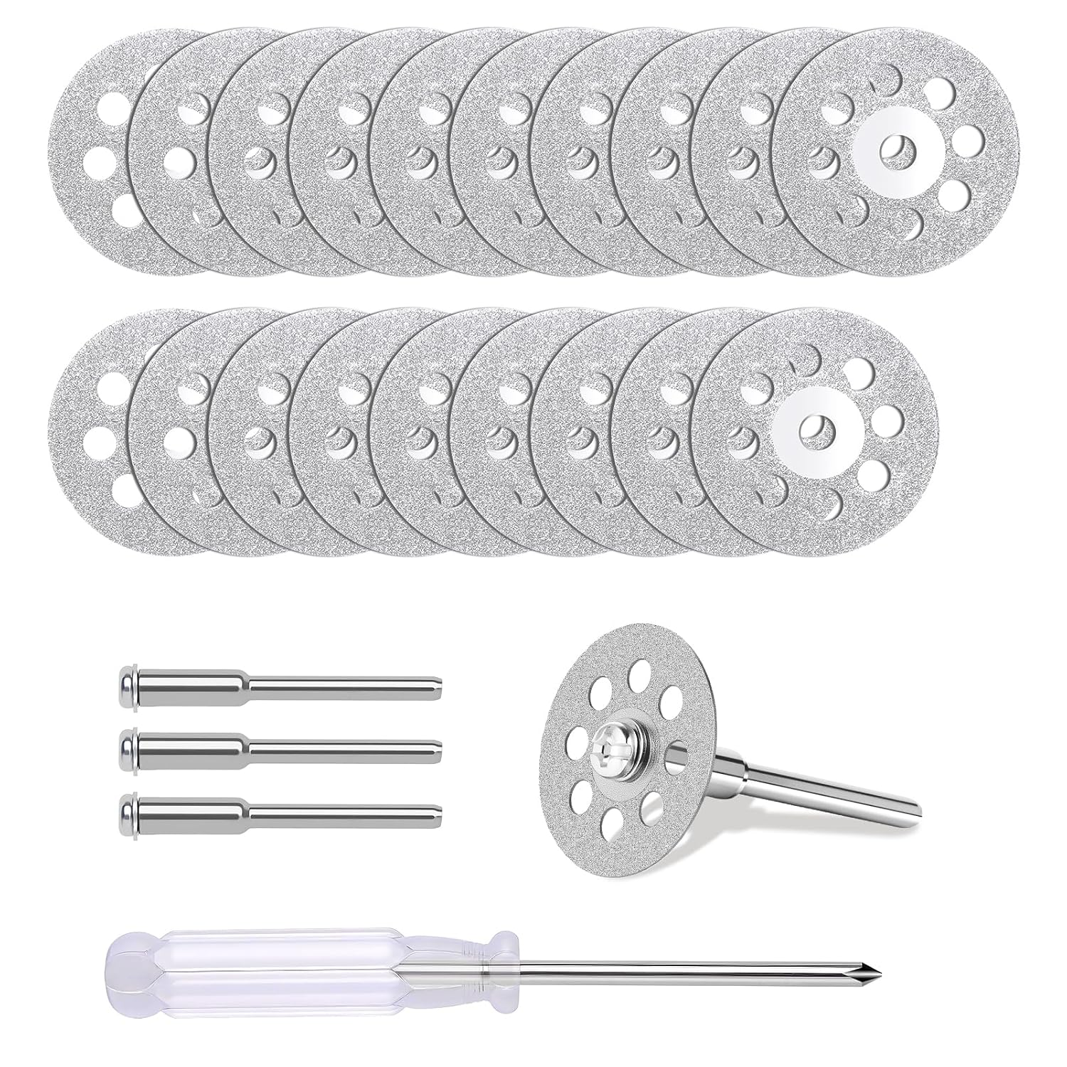 Kit de 20 discos corte de diamante profesionales 545 para herramientas rotativas