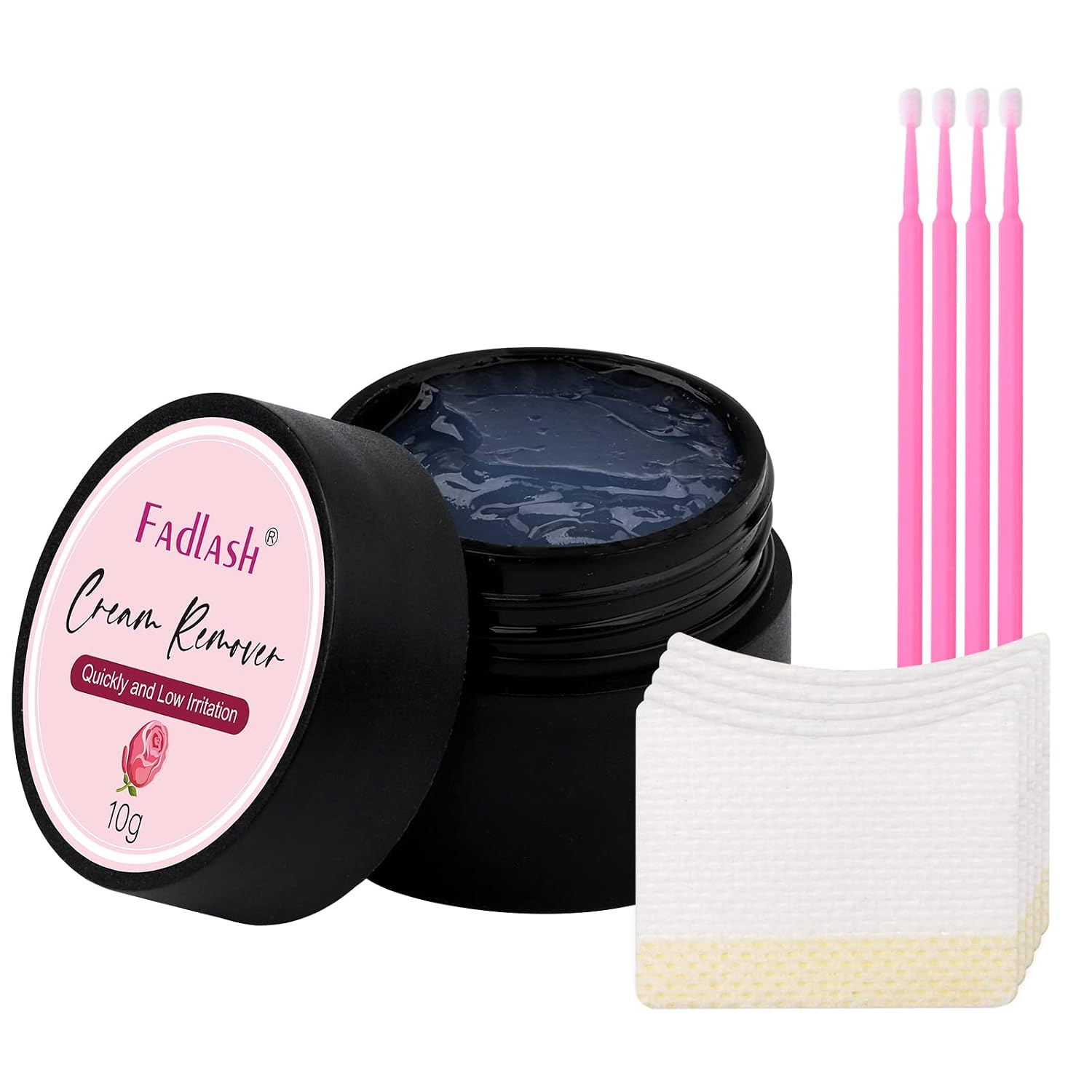Eyelash Extension Remover 10G Lash Extension Remover Dissolves Powerful for Lash Extensions Lash Glue Remover Low Irritation for Sensitive Skin(Rose)