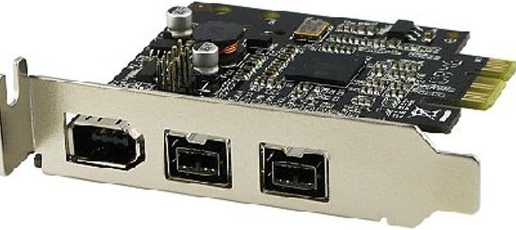 Low Profile Pci-Express Firewire Card with Two 1394B Ports and One 1394A P