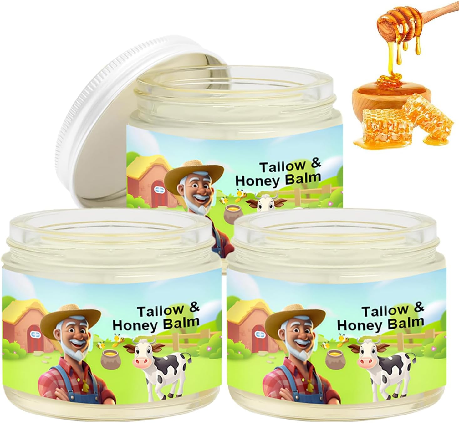 Tallow and Honey Balm, Beef Tallow and Honey Balm, Refreshing and Non Greasy ... - Picture 3 of 13