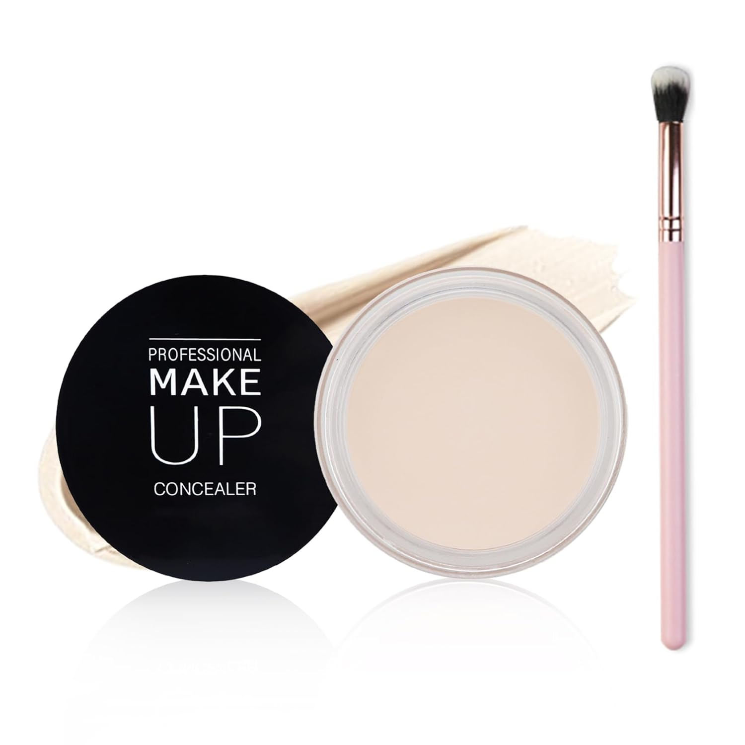 Under Eye Concealer for Dark Circles Color Corrector Pro Full Coverage Concealer De Oieras Long-Lasting Cover up Makeup - 01 IVORY WHITE