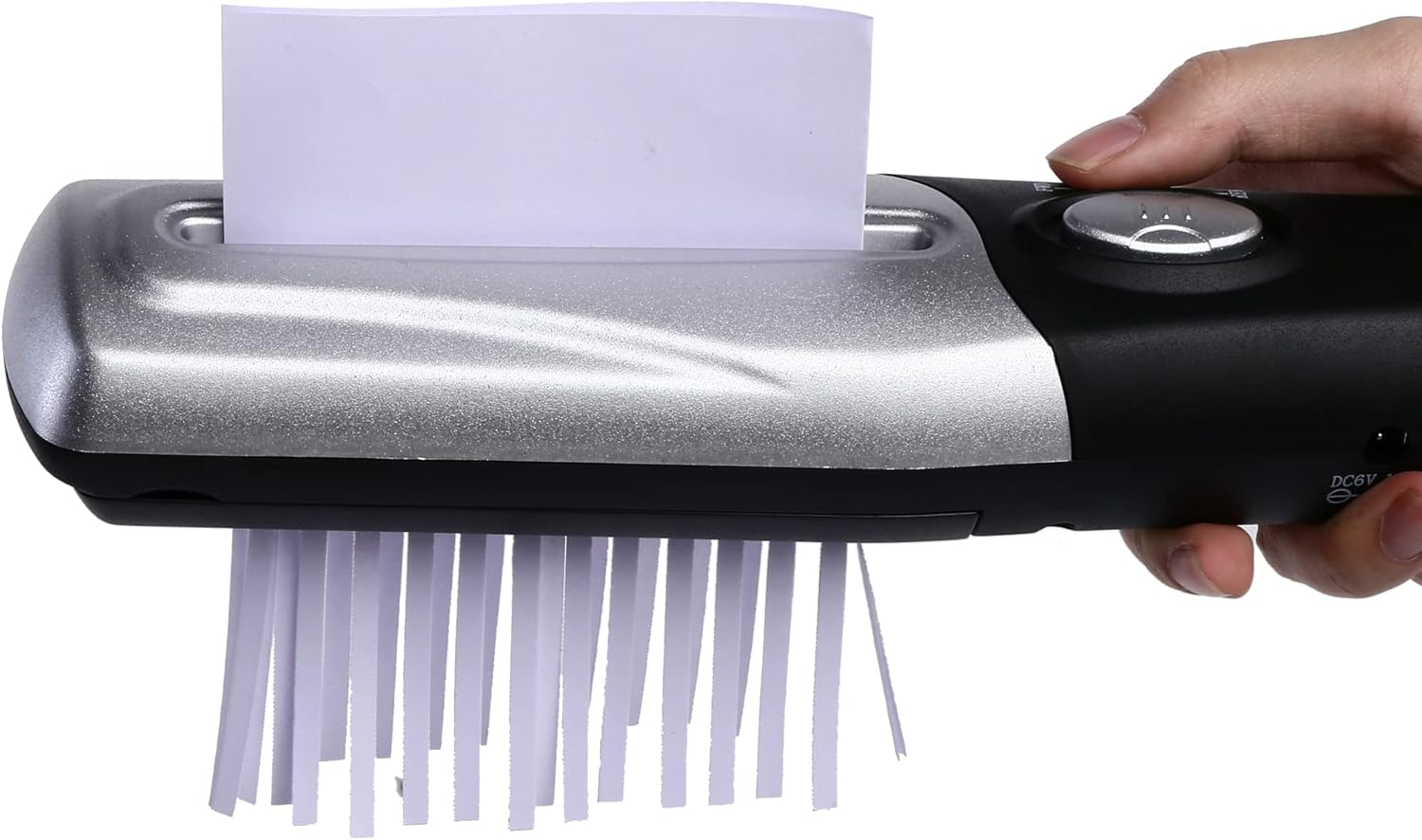 Handheld USB Paper Shredder - Mini Portable Document Cutter for Office/Home, Strip Cutting, Desk Stationery Essential