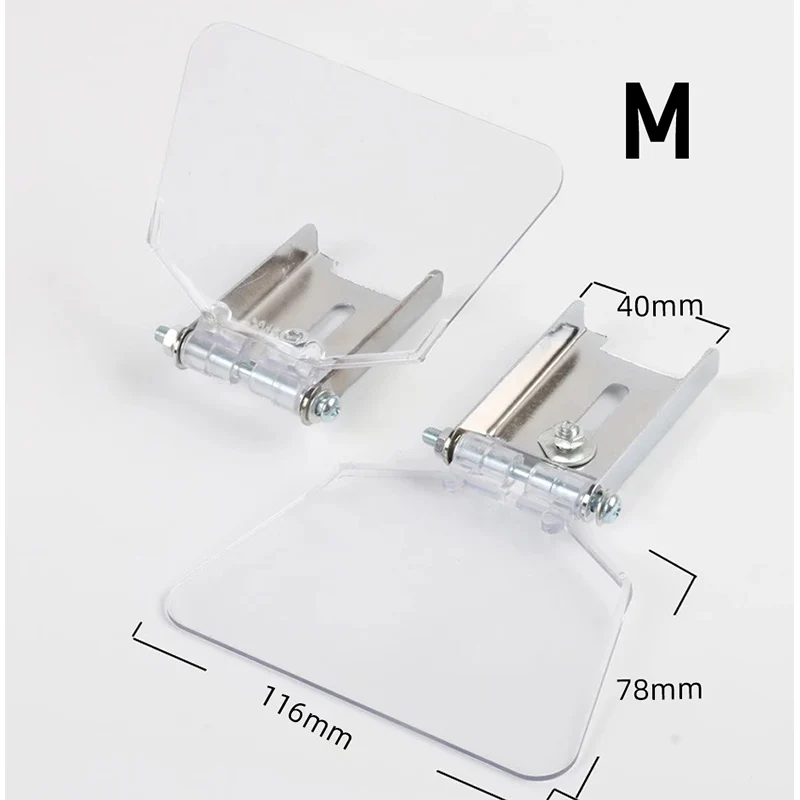2Pcs High Transparency Plastic Bench Grinder Guard Shield Safety Eye Protector Dust Cover Assembly Kit for Abrasive Tools