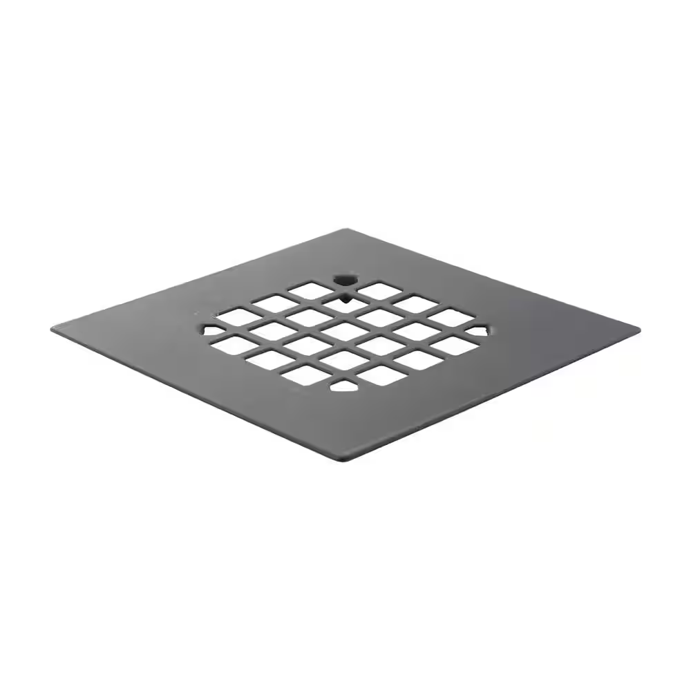 Danco 4-1/4 in. Matte Black Square Stainless Steel Drain Cover Free Shipping