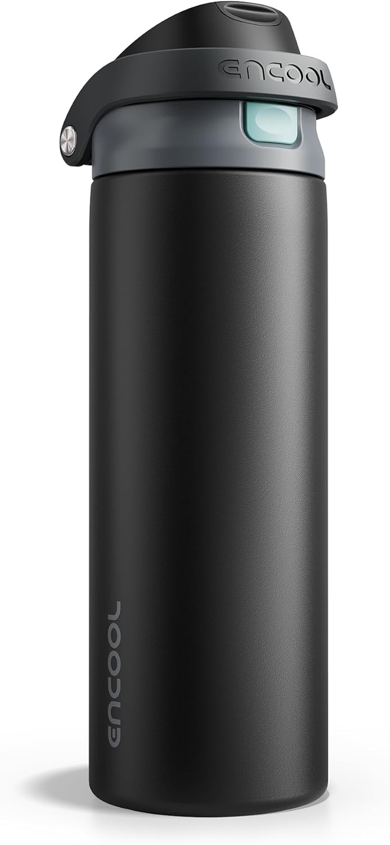 Leakproof Insulated Water Bottle with Straw Dual-Sip Water Bottle Bag-Safe Design for Work, Commute & Gym – Keeps Drinks Cold All Day, 24 Oz, Charcoal Gray