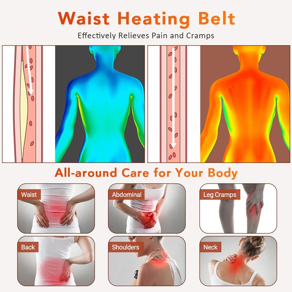 Necomi Heating Pad for Back Waist Pain, 30 x 125 cm Electric Heating Blanket ... - Picture 9 of 14