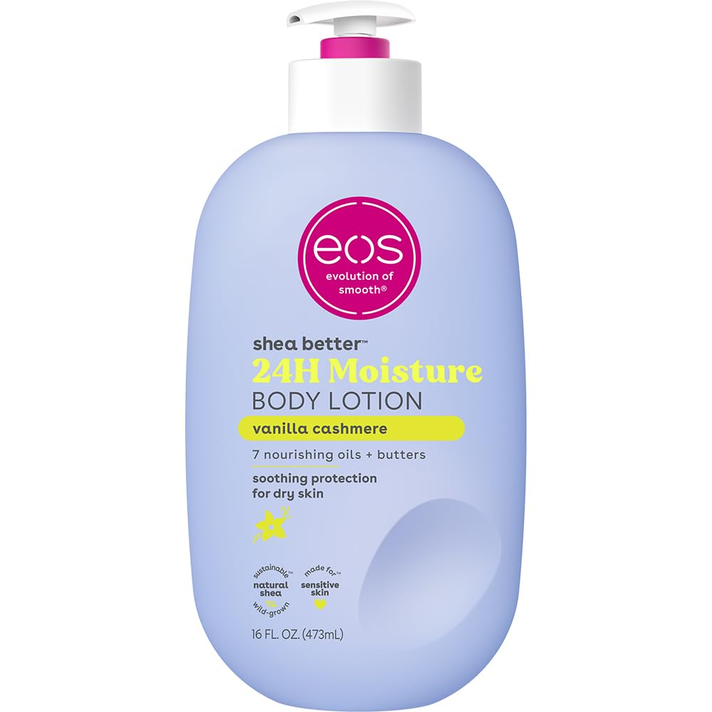 eos Body Lotion Vanilla Cashmere 16 oz 24H Moisture Natural Shea Butter New