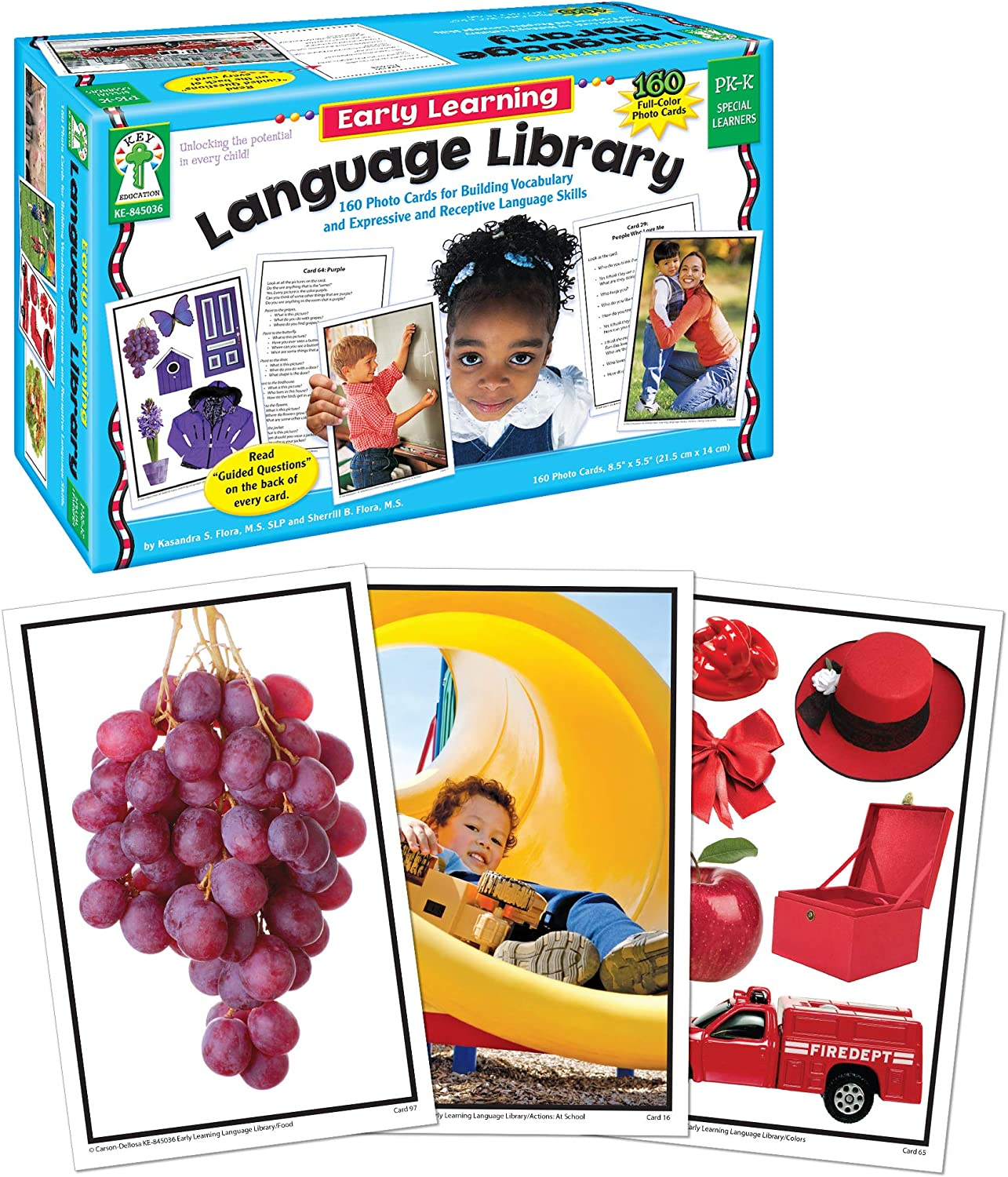 Key Education 160 Early Learning Toddler Flash Cards Ages 3+, Photographic 