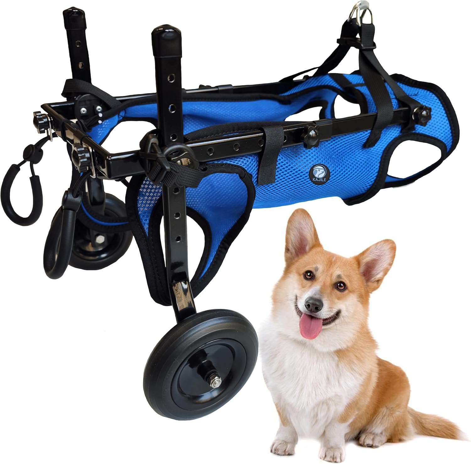 KAJILE Foldable and Adjustable Two-Wheeled Wheelchair for Pets,Dog Wheelchair... - Picture 11 of 19