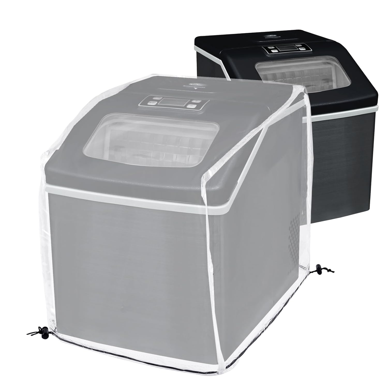 Ice Maker Cover,Ice Machine Cover for Ice Maker Machine,Waterproof Shield for Countertop Appliances in Home Garage Office,Protective Appliance Covers for Portable Ice Makers/Ice Cube Maker/Ice Machine