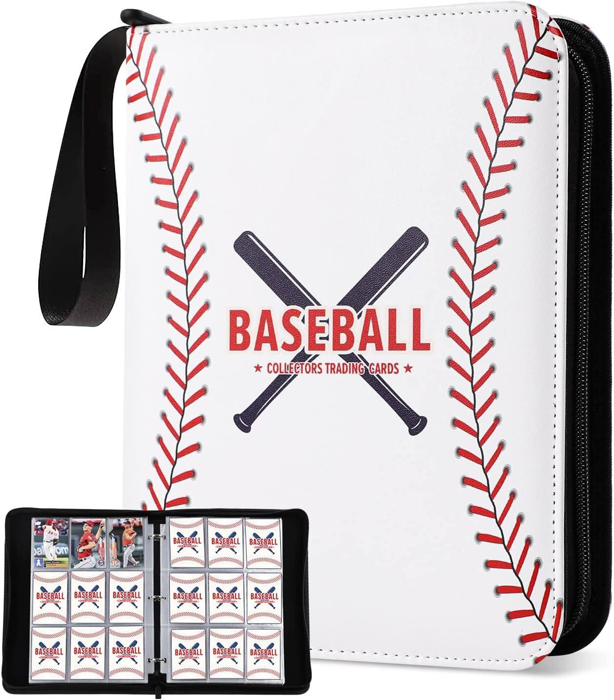 Baseball Card Binder with Sleeves 900 Pockets, Gifts for Baseball Card  Collector