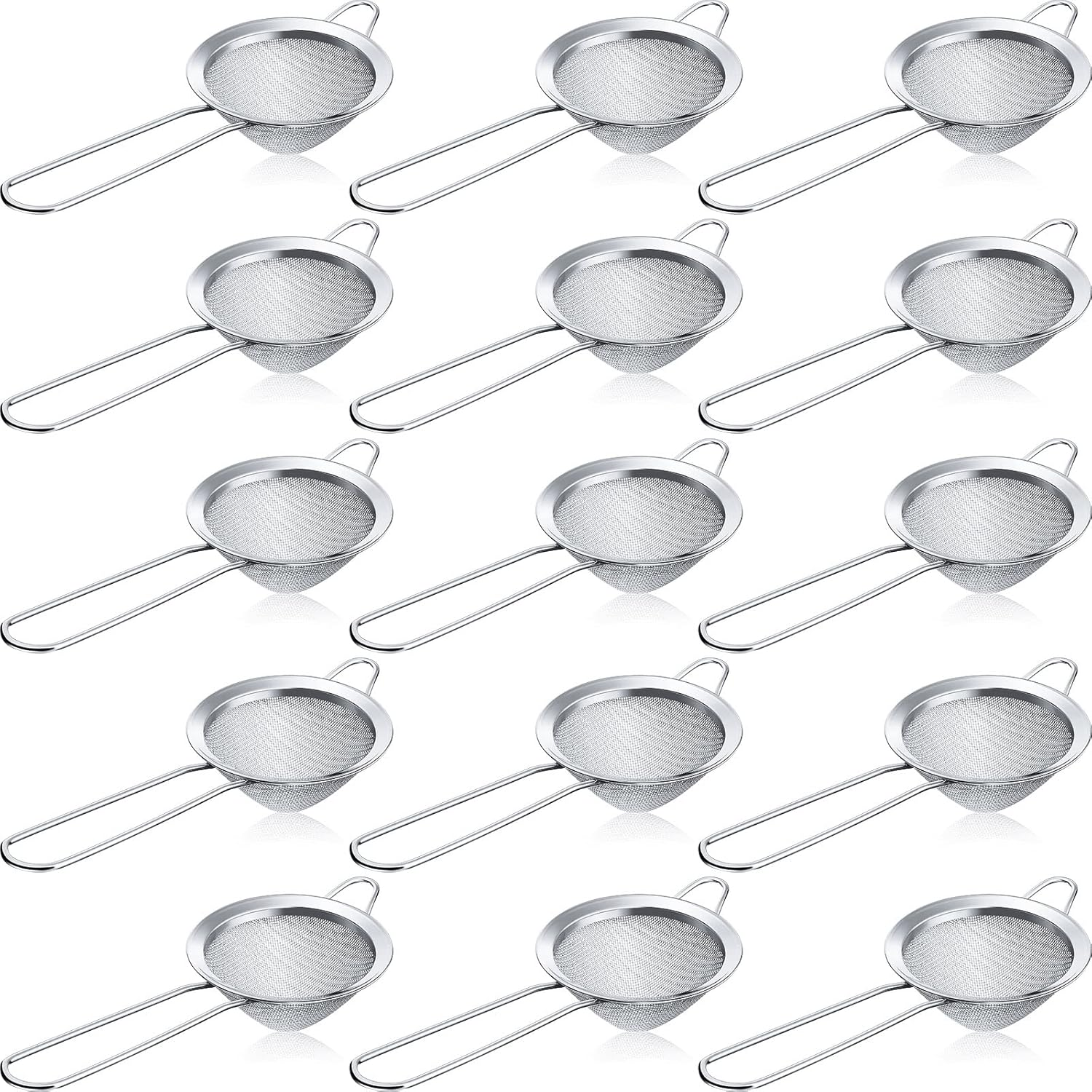 15 Packs Fine Mesh Small Strainer 3.3