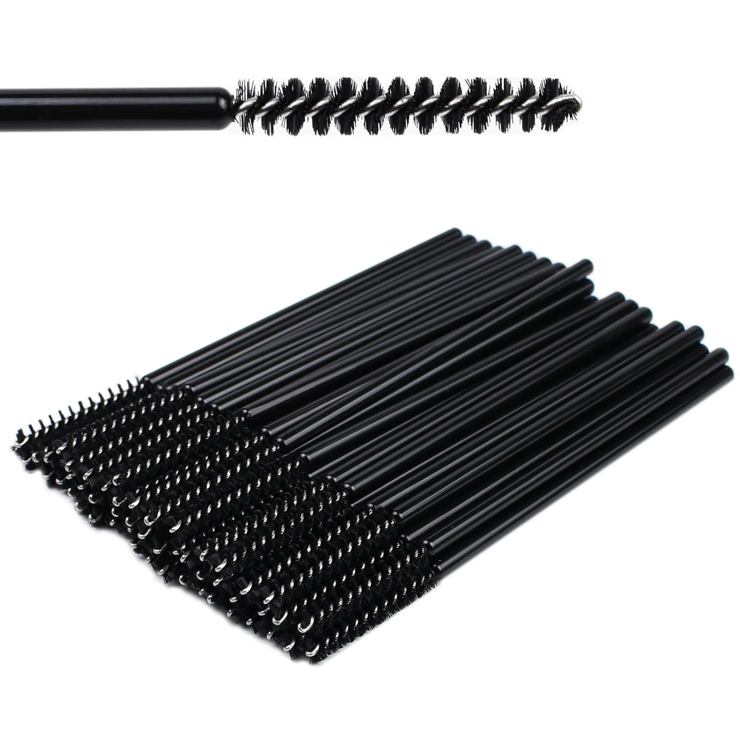 Mini Disposable Skinny Mascara Wands 50pcs Micro Eyelash Skinny-P-Black-50