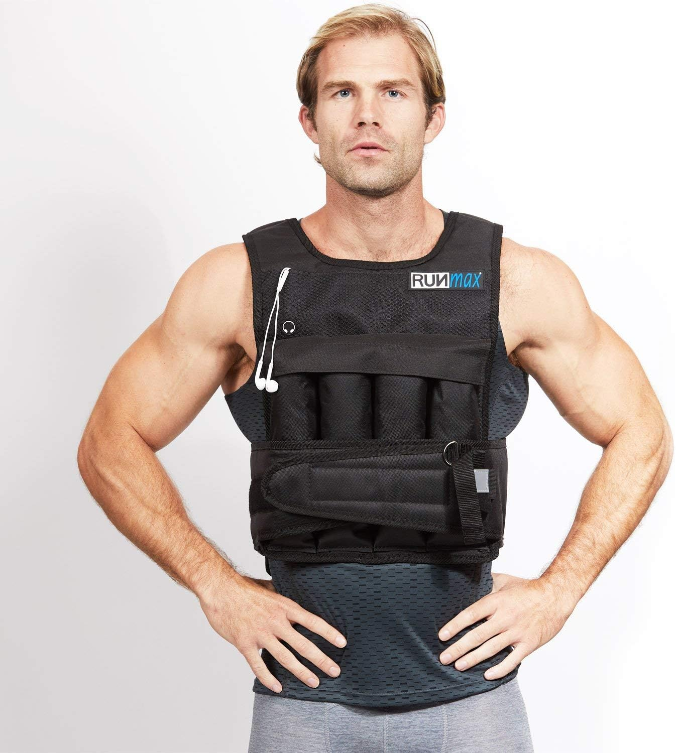 Runfast 12Lbs-140Lbs Weighted Vest (Without Shoulder Pads, 12Lbs)