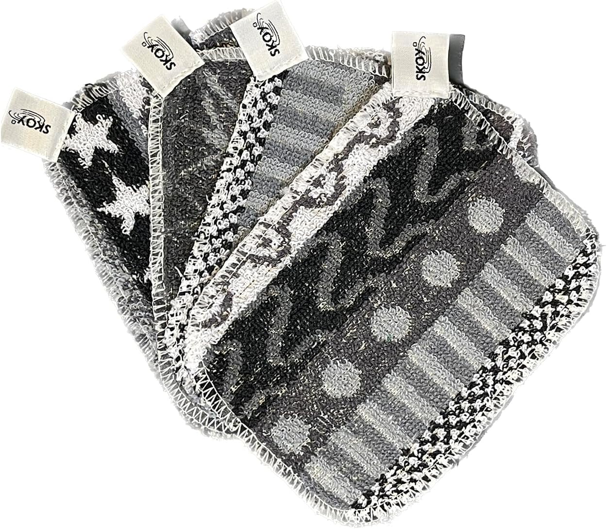 Skoy Scrub 4-Pack - Non-Scratching, Reusable, Environmentally-Friendly