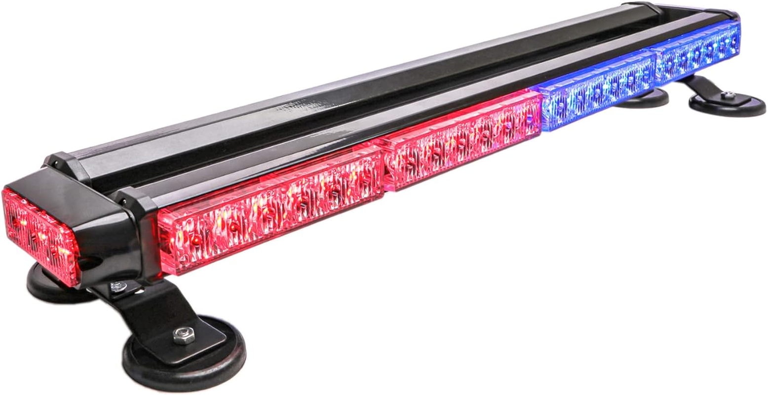 CUMART 26.5" Red Blue 54 LED Light Bar Fit For Police Cops Vehicles Truck Car... - Picture 3 of 13