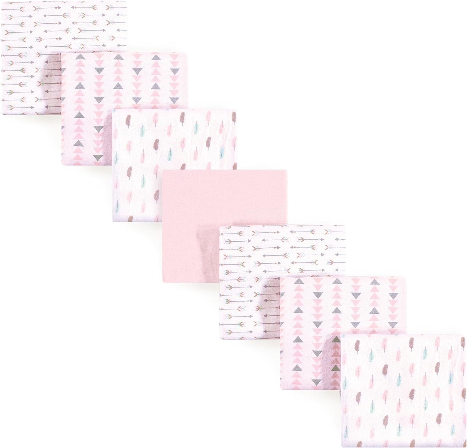Luvable Friends Unisex Baby Cotton Flannel Receiving Blankets, Love 7-Pack, O... - Picture 12 of 13