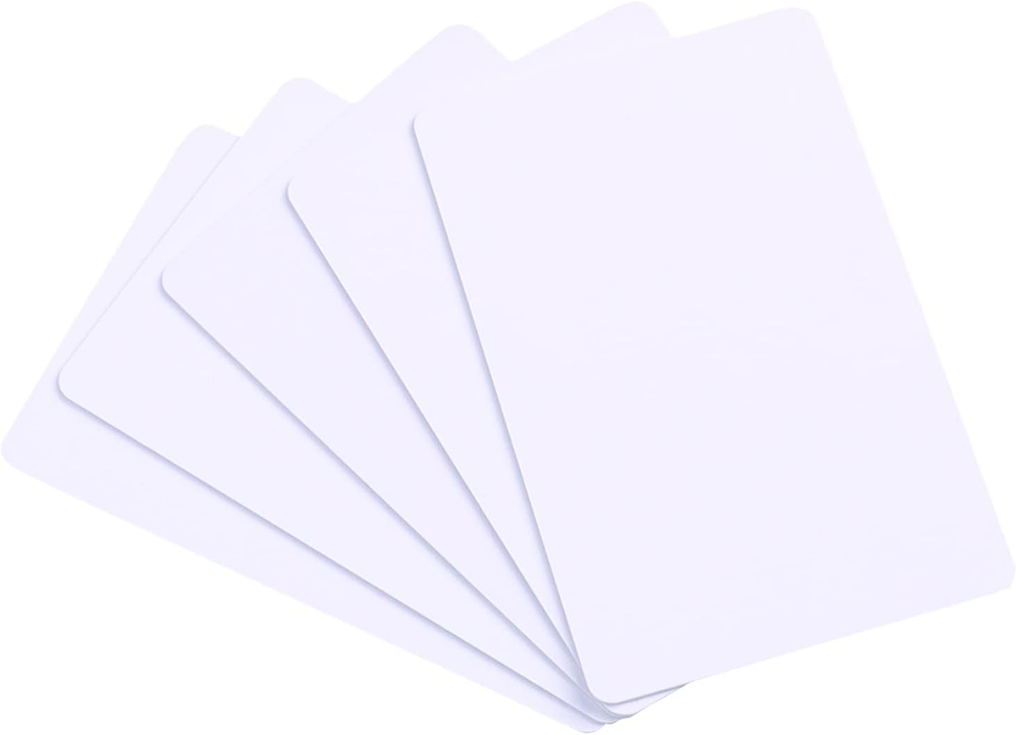 20 Pack-Premium Blank PVC Cards,  CR80 30Mil (CR8030) Graphic Quality White Plastic Cards for Most Photo ID Badge Printers