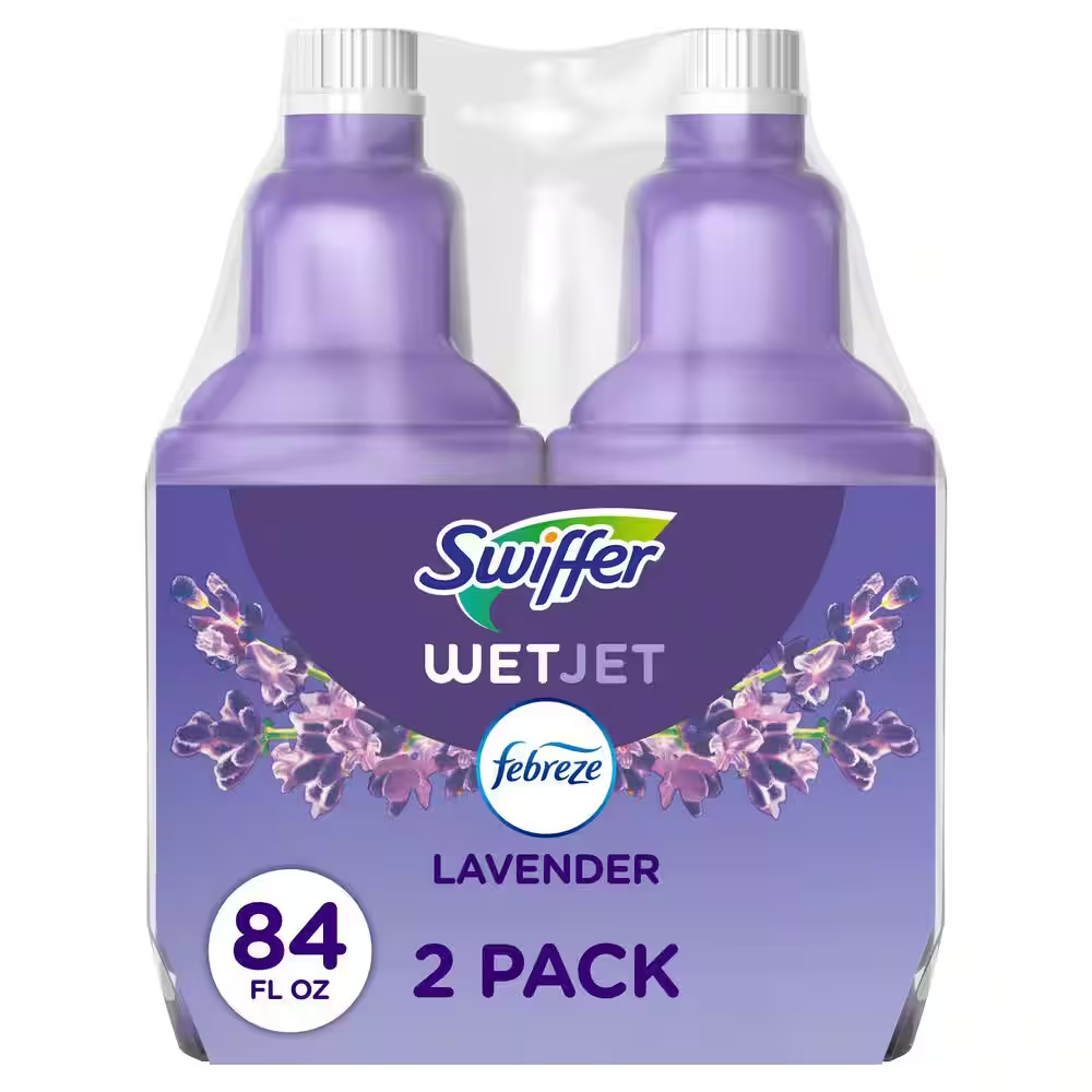 Wetjet 42.2 Oz. Multi-Purpose and Hardwood Floor Cleaner Lavender Vanilla and Comfort Scent Liquid Refill (2-Count)