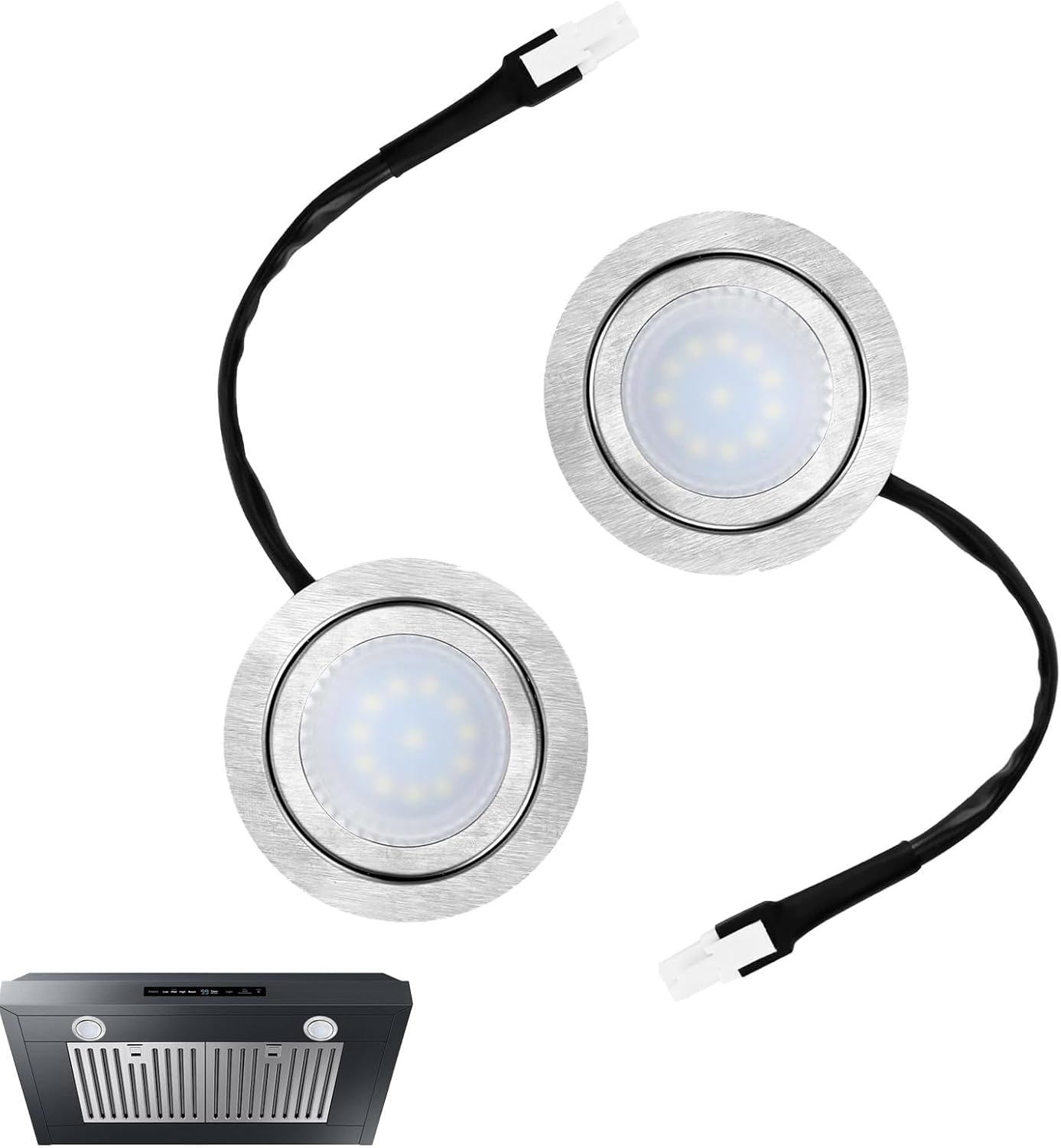 Bansusu Range Hood Light Bulbs DC 12V, Range Hood Led Light Bulb, 2Pcs