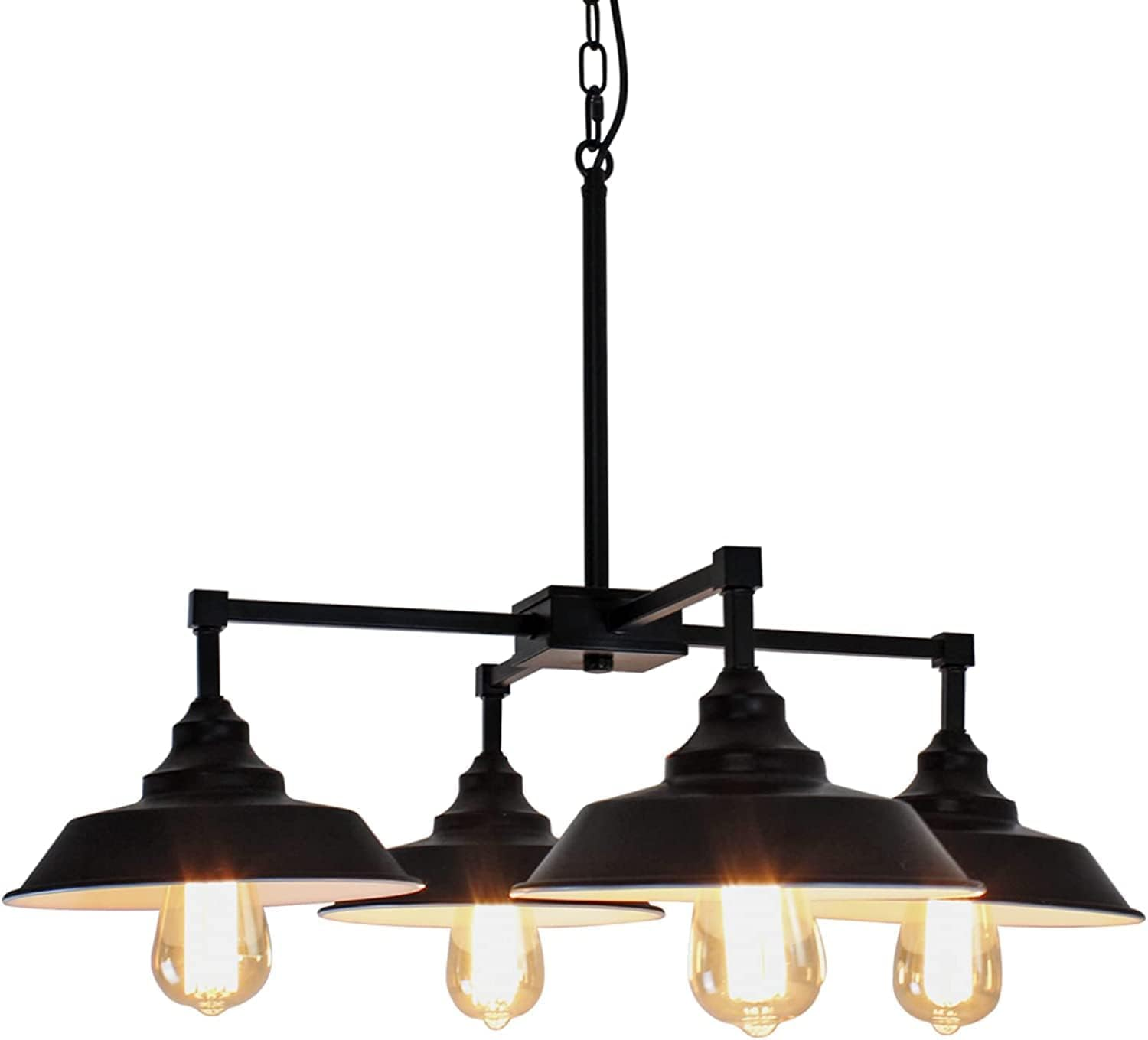 Modern Black Pendant Light Fixture for Kitchen Island & Dining Room