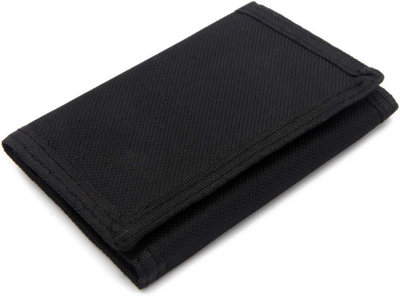 AI-DEE RFID Trifold Canvas Outdoor Sports Wallet for Kids - Front Pocket Wallet with Magic Sticker