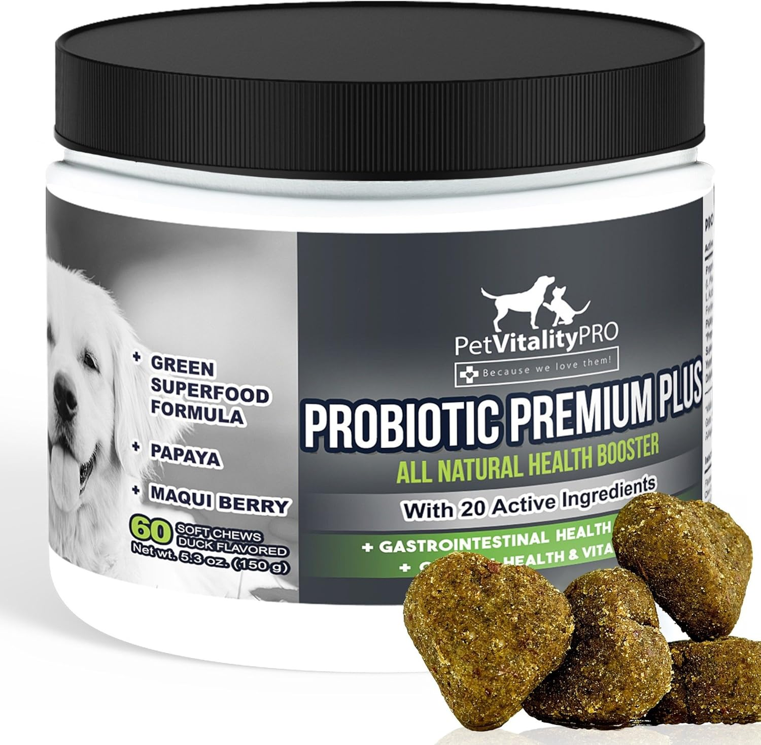 Probioticos Para Perros Con Enzimas Digestivas Naturales 4 Bill Cfus/