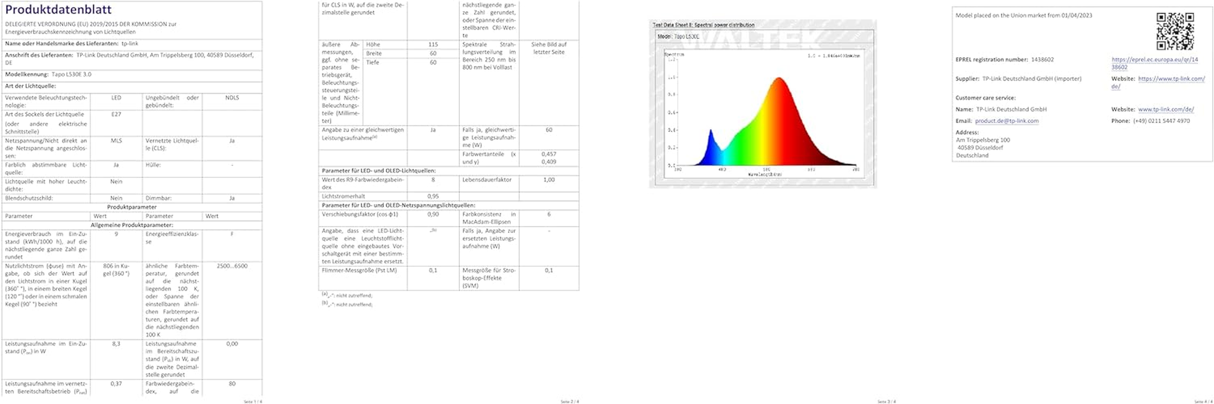 TP-Link Tapo Smart Wi-Fi Light Bulb, Multicolour, E27, 60W Equivalent, Preset... - Picture 13 of 14