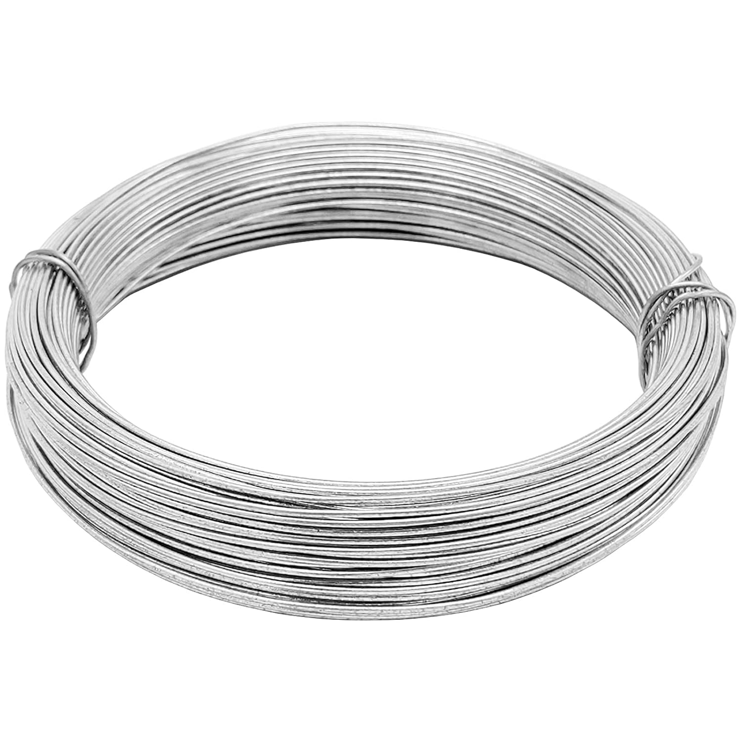 20 Gauge Hobby Wire,98Ft Galvanized Solid Wire,Multi-Purpose Steel Wire Ideal for Crafts,Diy Projects,Fastening,Fixing up Fences