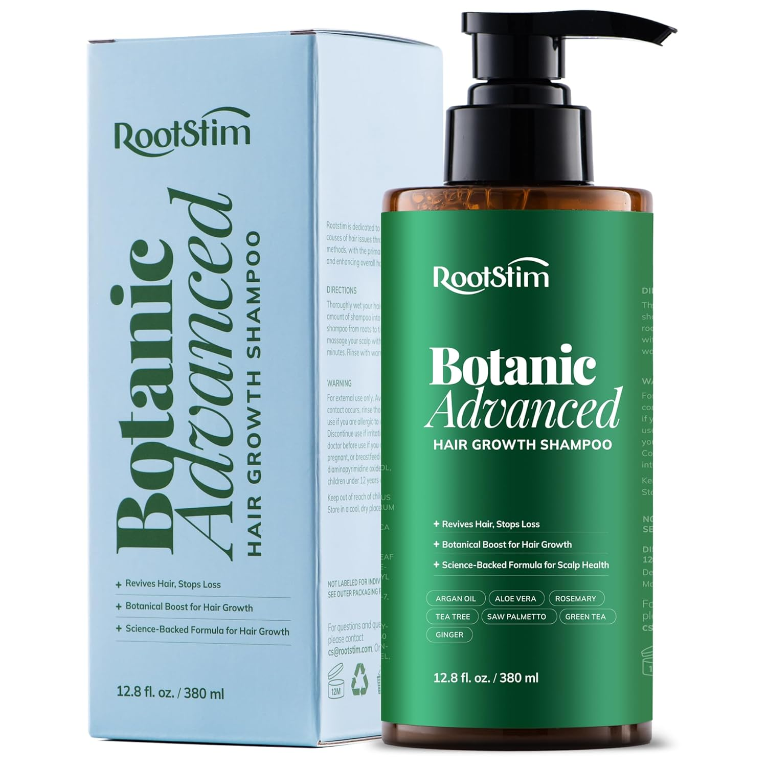 Hair Growth Shampoo with Rosemary and Biotin - Hair Thickening & Hair Loss Shampoo for Men and Women, Sulfate & Paraben-Free Scalp Care for All Hair Types(12.8 Fl Oz)