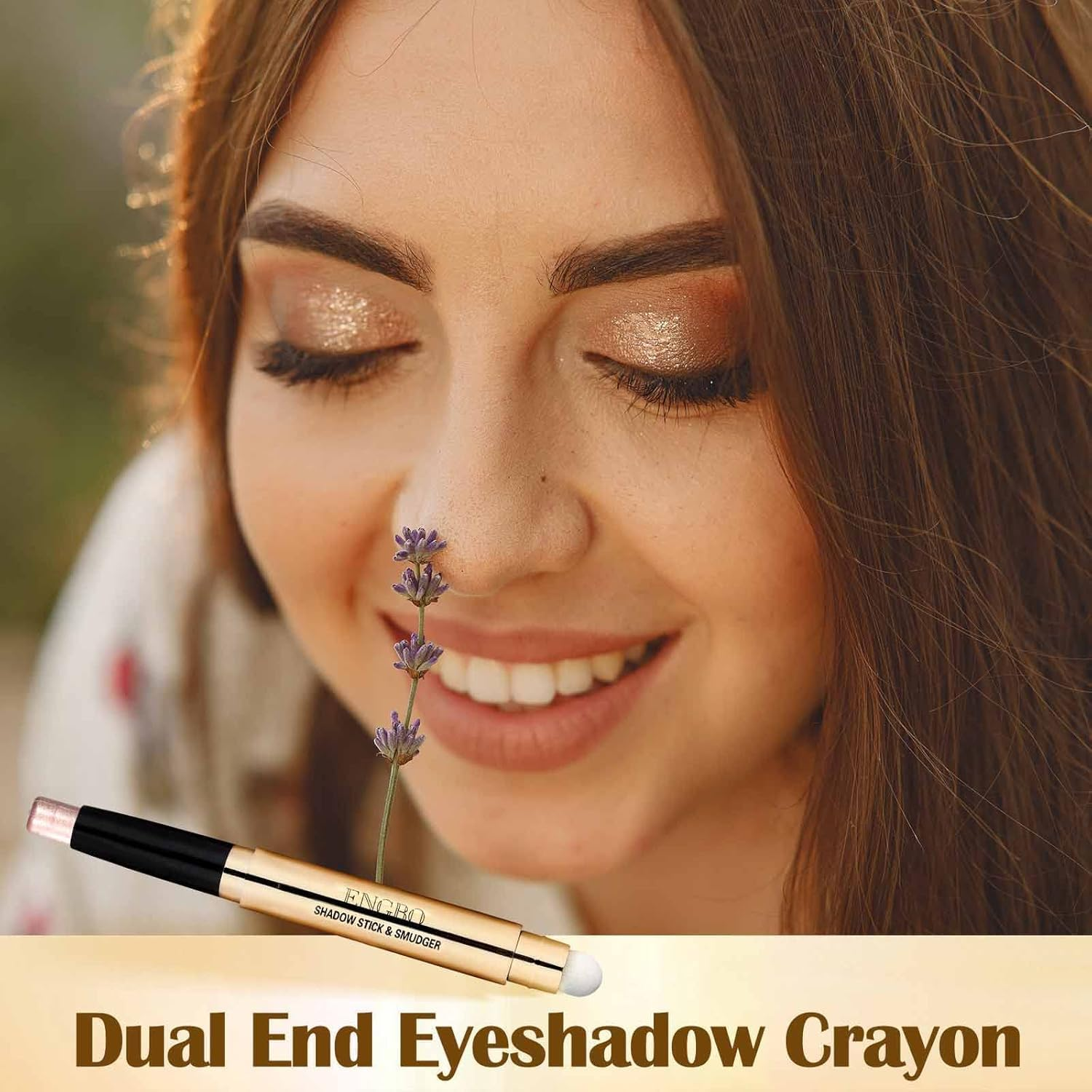 DAGEDA Eyeshadow Stick, Dual End Shimmer Eyeshadow Stick, Pearl Eyeshadow Pen... - Picture 7 of 13
