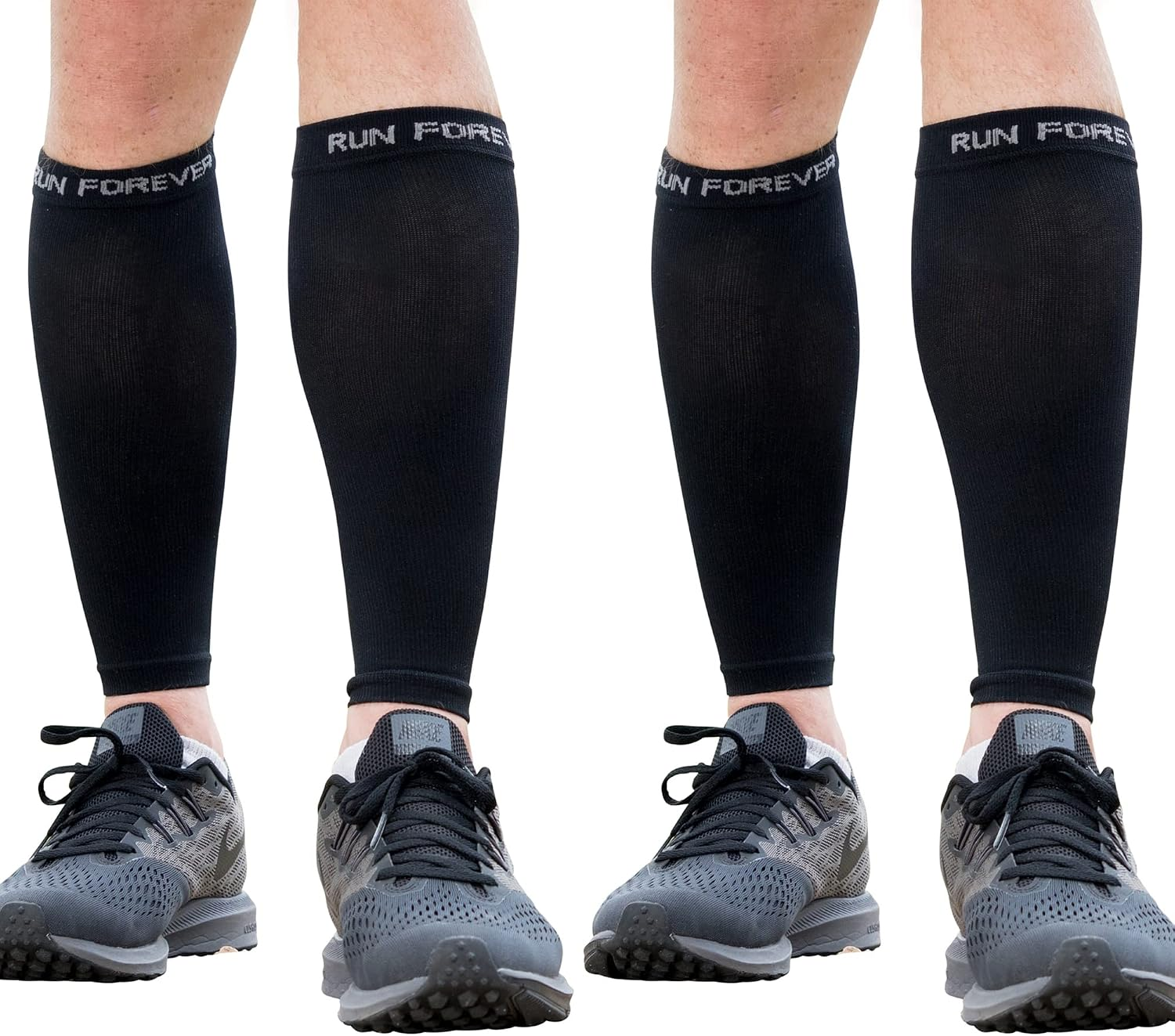 Run Forever Calf Compression Sleeves - Leg Brace for Running - X-Large