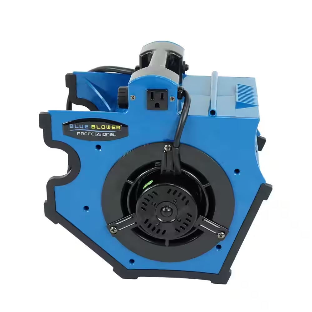 Blower Fan Built In Carry Handle Compact Portable Rust Resistant Plastic Indoor