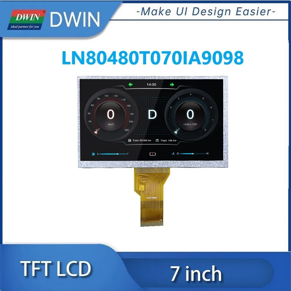 7 Inch High Brightness 900nit 800x480 EK73002+EK9713/ ILI6122+ILI5960 Driver TFT LCD Display RGB Interface