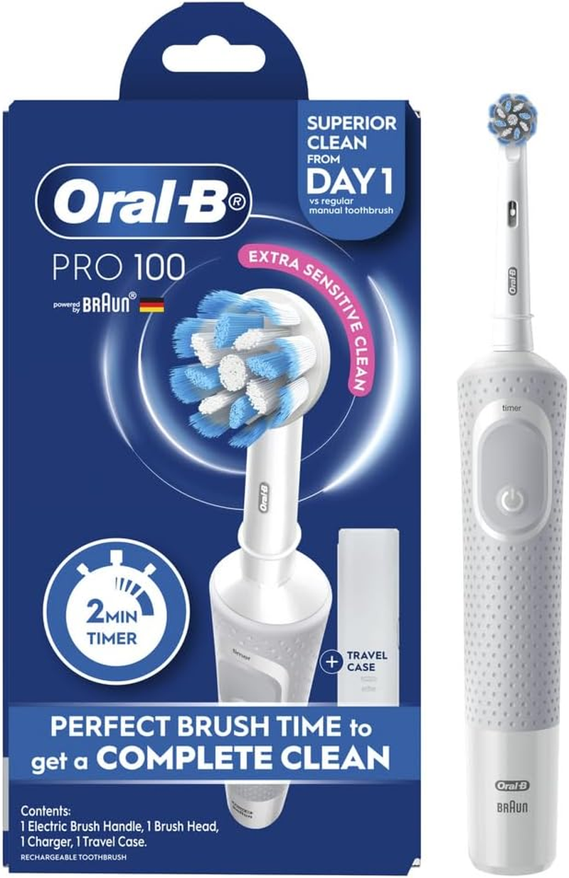 Oral-B Pro 100 Deep Clean Electric Toothbrush, Black - Picture 14 of 17