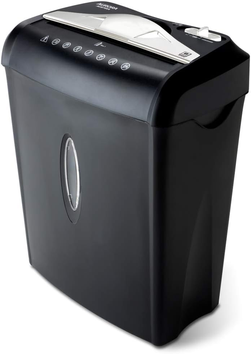 AU875XA Paper and Credit Card Shredder with 3.7-Gallon Wastebasket, 8-Sheet Cross-Cut with Basket
