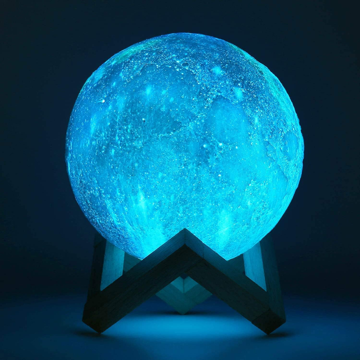 CooPark Moon Lamp Galaxy Moon Night Light 3D Printing Dimmable Moon Light 16 ... - Picture 6 of 15