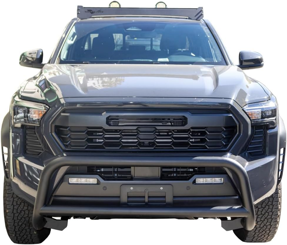 Black Powdercoat Bull Bar Compatible with 2024-2026 Toyota Tacoma