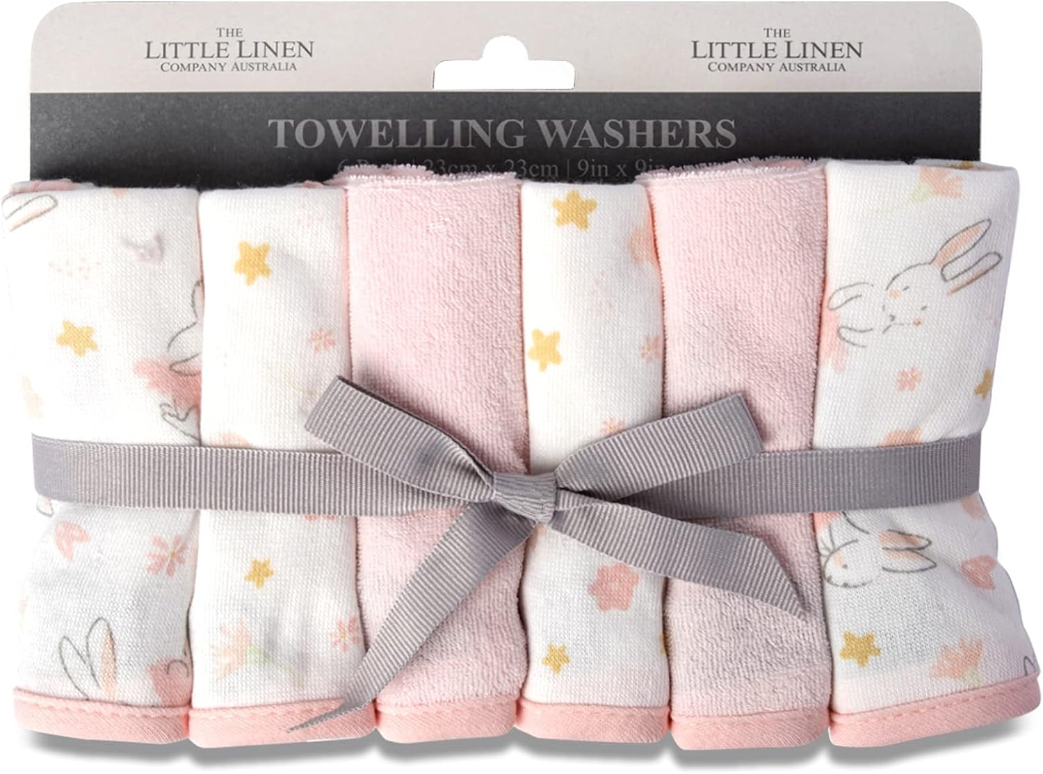 The Little Linen Company Baby Towelling Wash Cloth Baby Baby Face Washer Chee... - Picture 9 of 15