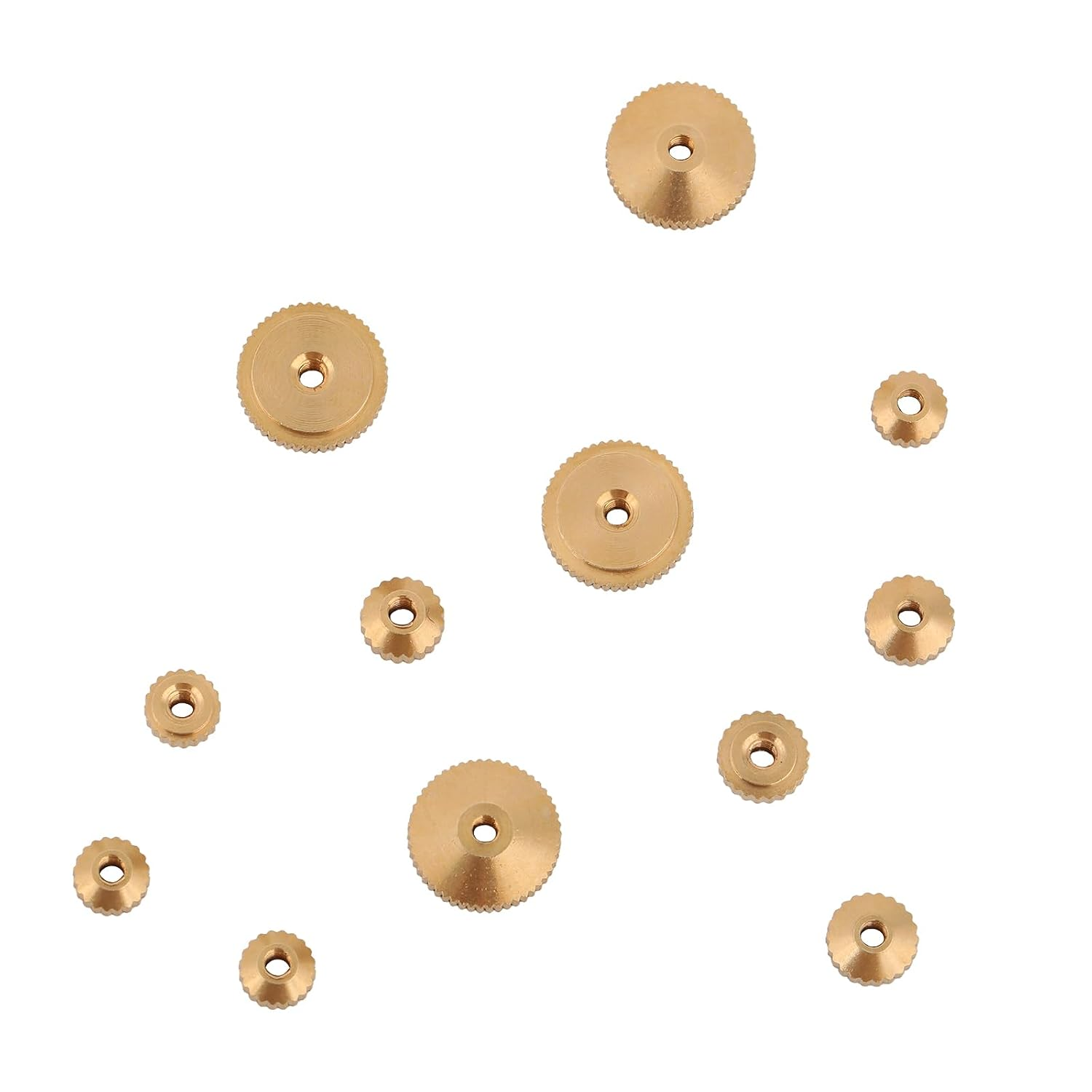 Clock Hand Nuts 12Pcs Brass 5 6 10Mm OD Wall Mantel Clock Parts