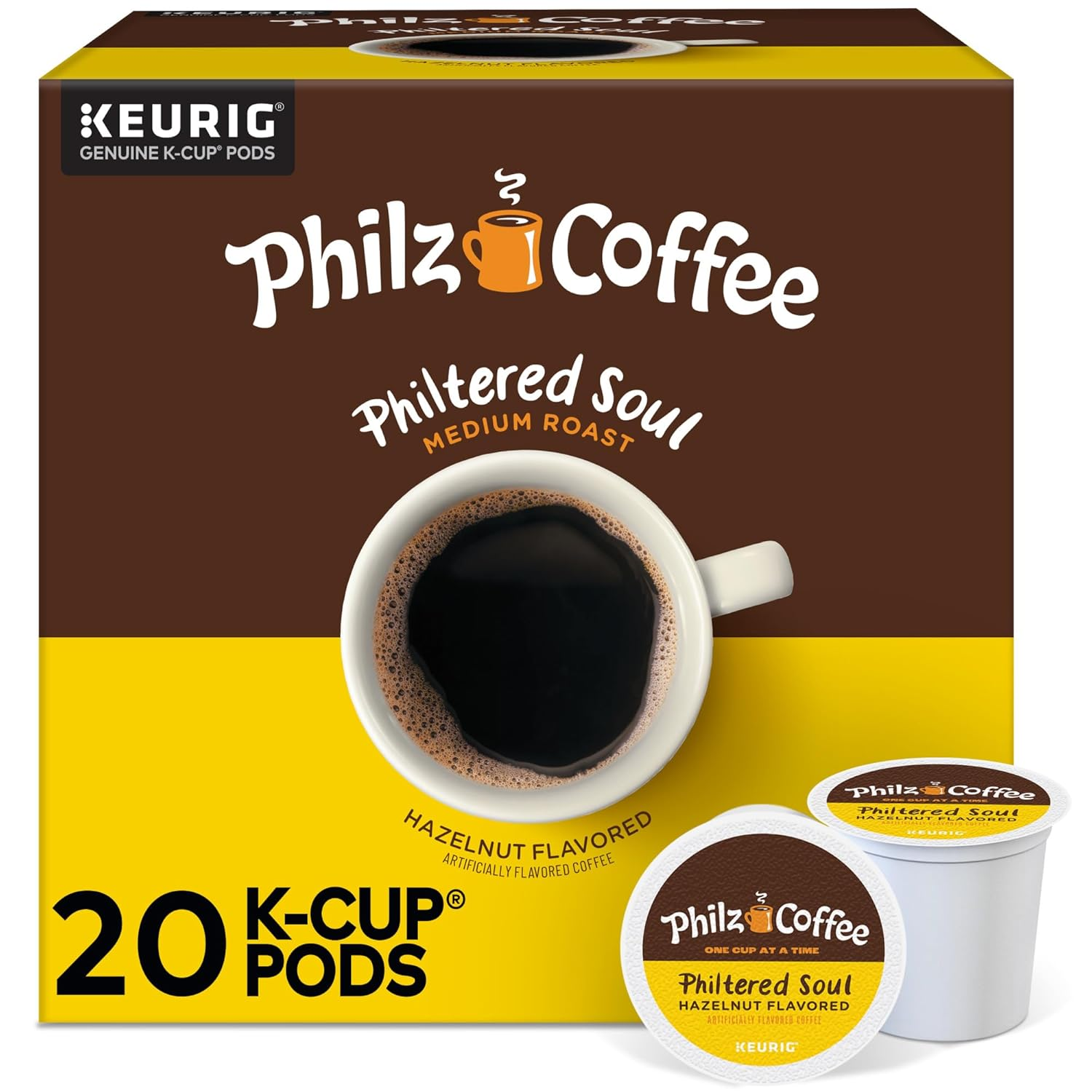Philtered Soul K-Cup® Pod Coffee, Single Serve Keurig® K-Cup® Pods, Medium Roast Coffee, 20 Count
