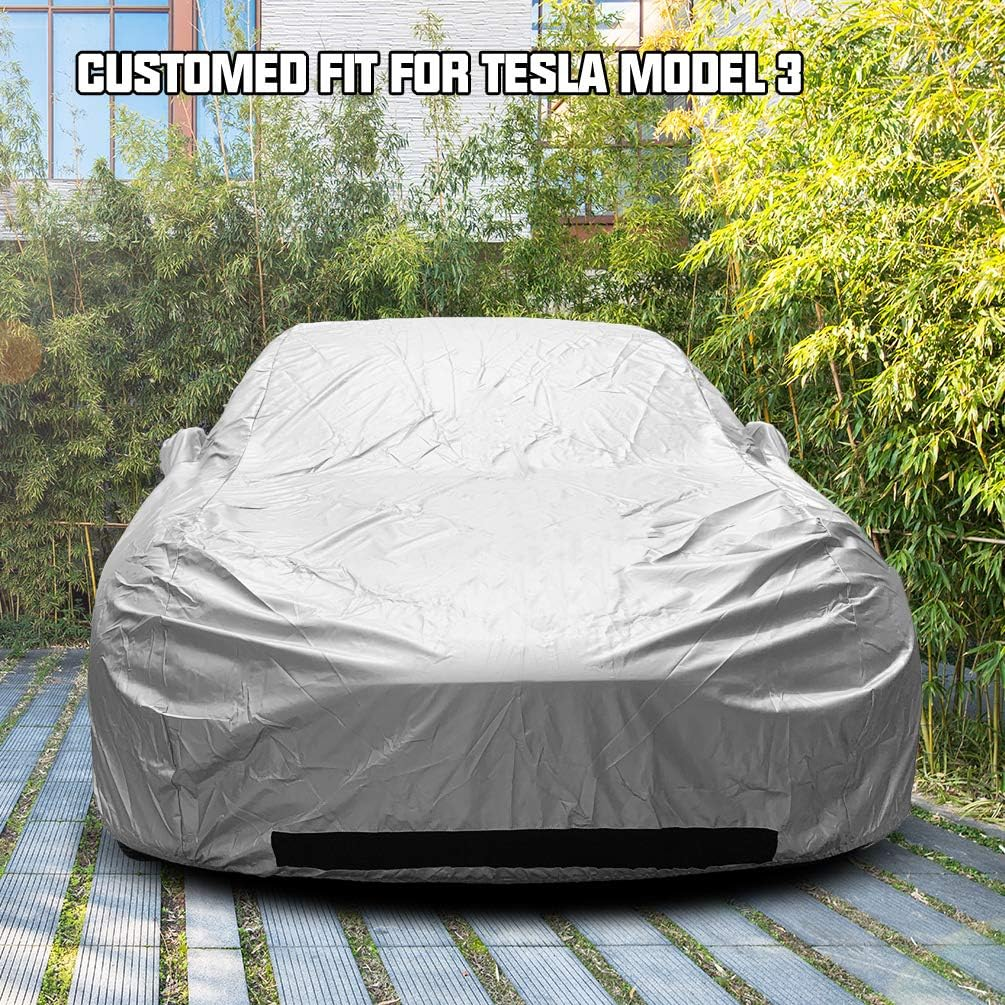 ROCCS Tesla Model 3 Car Cover Waterproof All Weather Full Exterior Car Cover ... - Picture 7 of 13